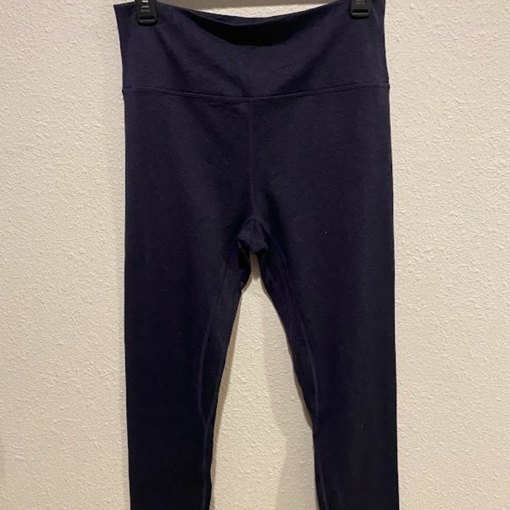 Zyia Active Heather Navy Blue Leggings